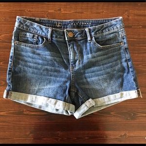 LC Lauren Conrad Cuffed Jean Shorts